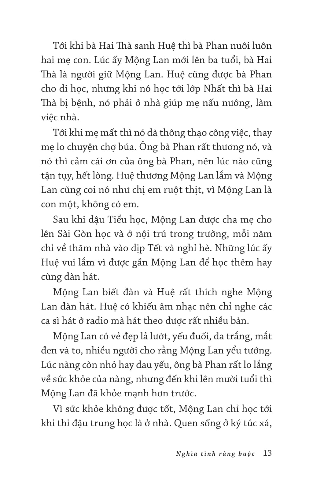 nghĩa tình ràng buộc