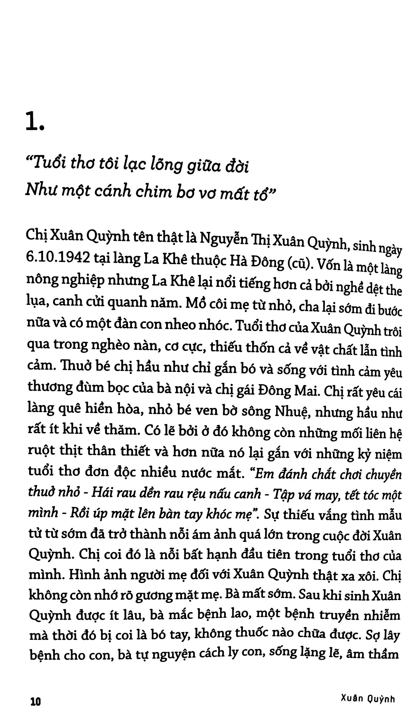 nghịch lý của tình yêu và số phận - xuân quỳnh