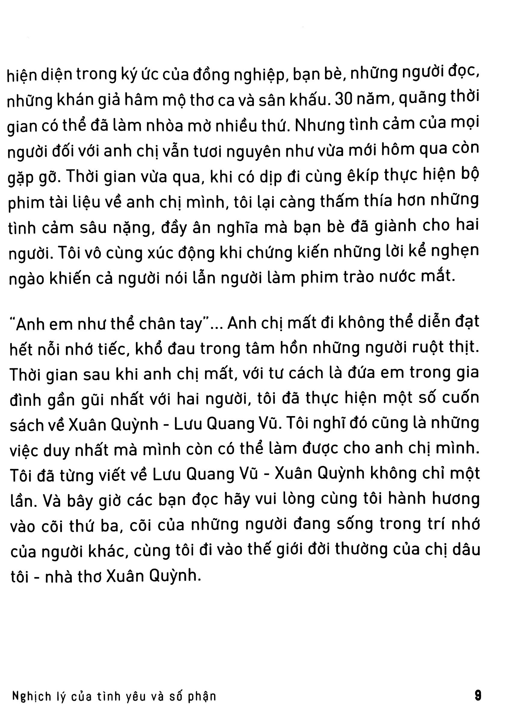 nghịch lý của tình yêu và số phận - xuân quỳnh
