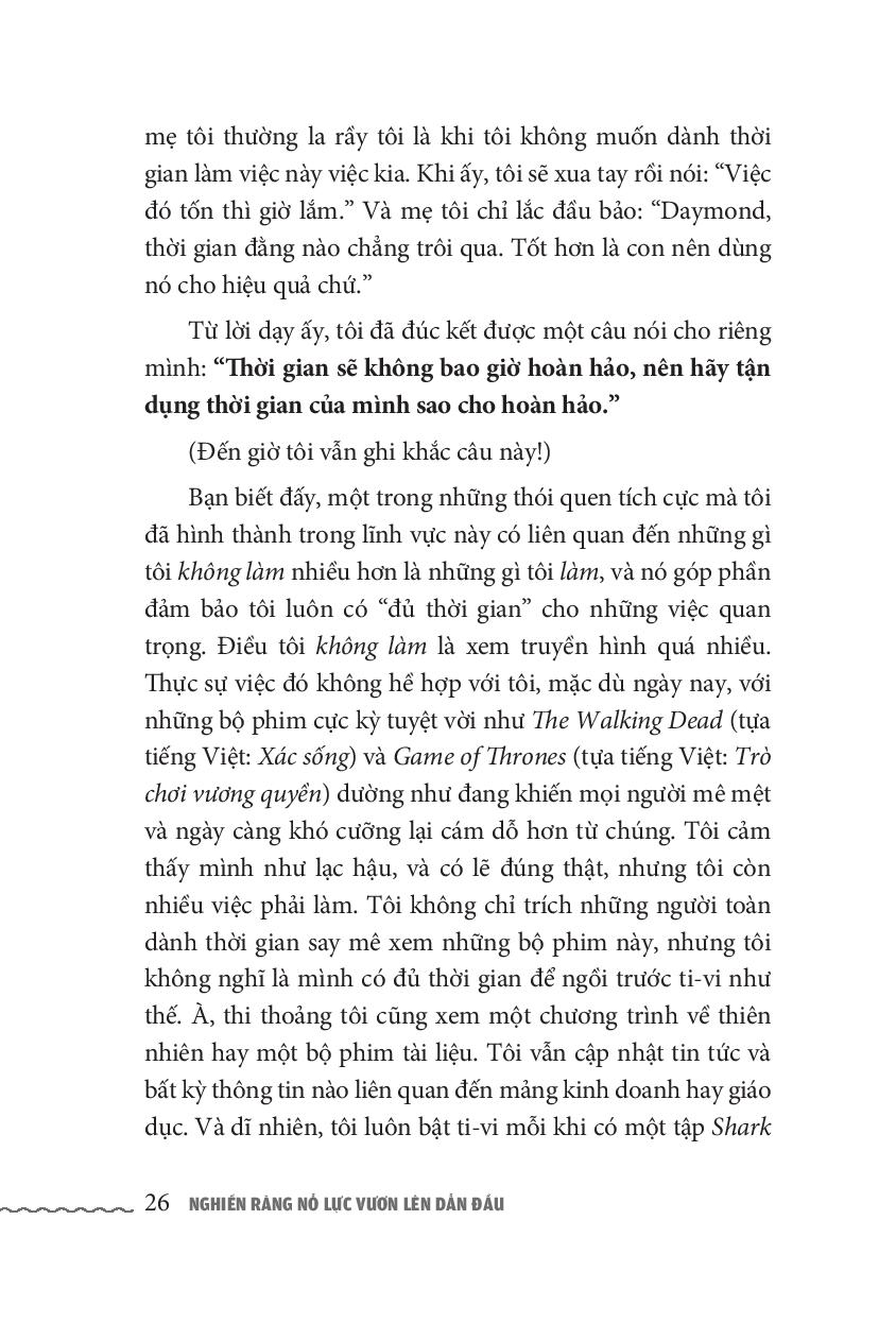 nghiến răng nỗ lực, vươn lên dẫn đầu