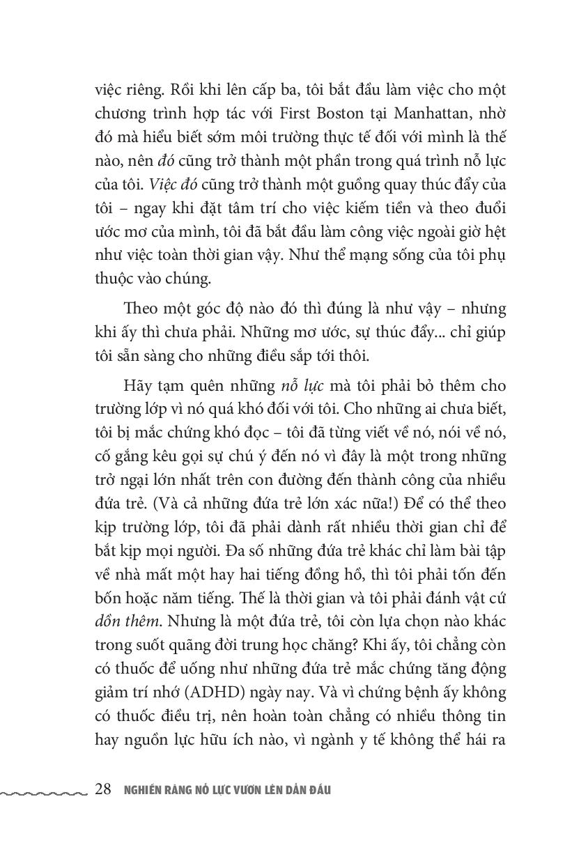 nghiến răng nỗ lực, vươn lên dẫn đầu