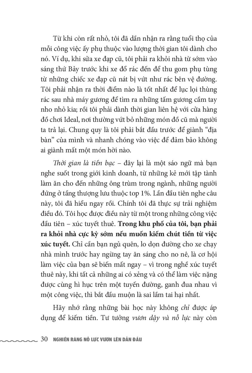 nghiến răng nỗ lực, vươn lên dẫn đầu