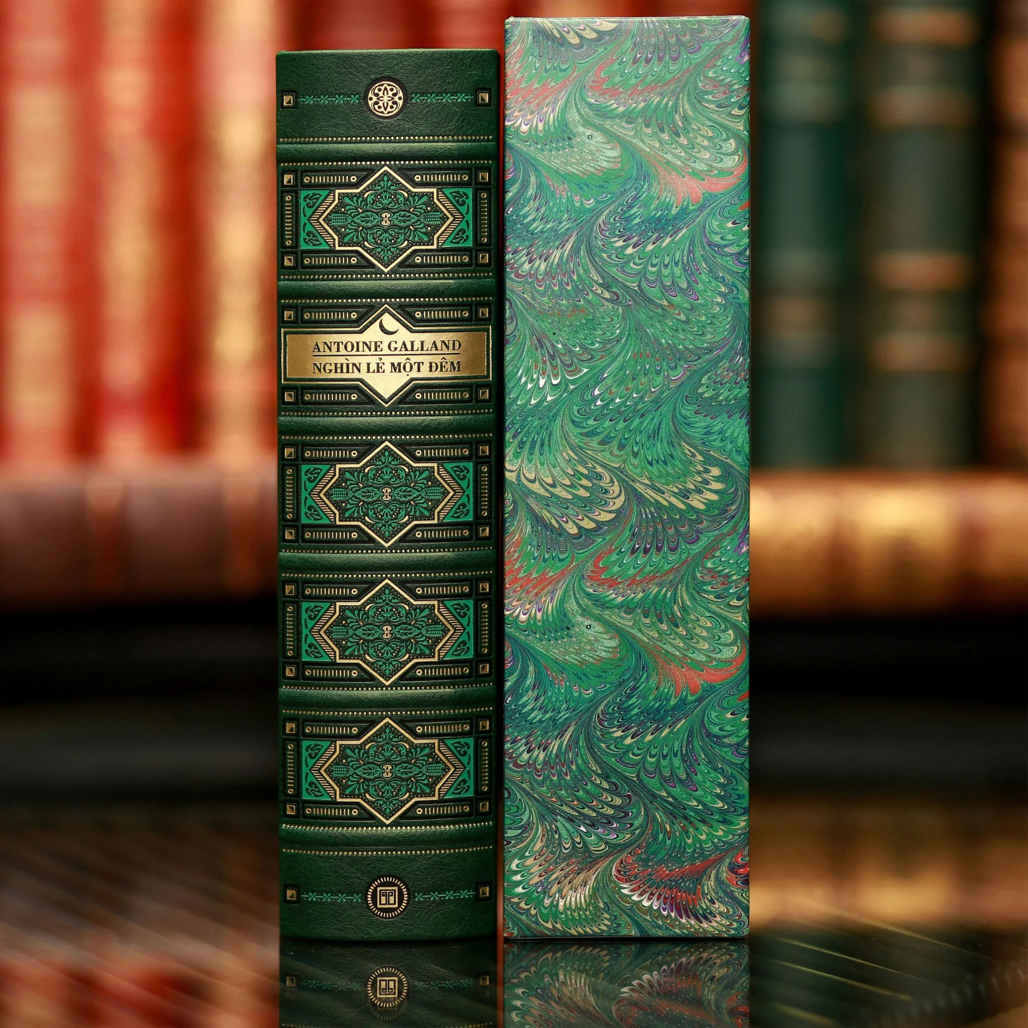 nghìn lẻ một đêm - ấn bản giới hạn - bìa da