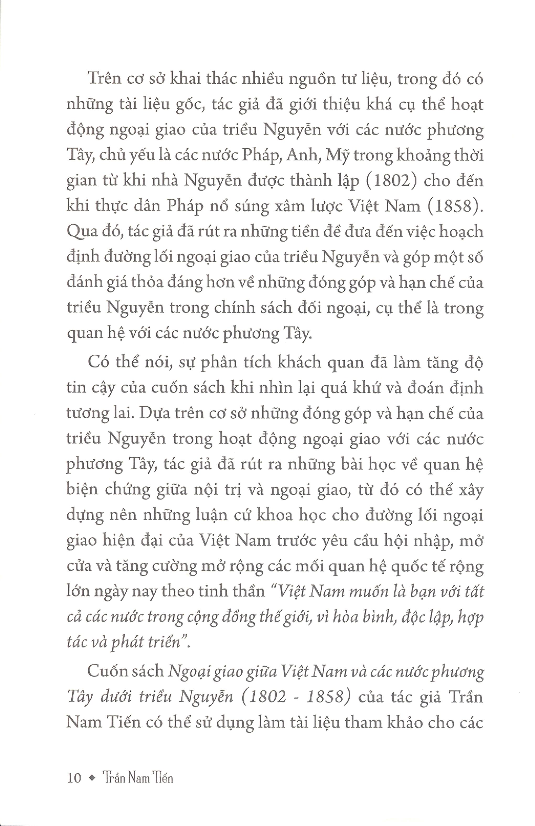 ngoại giao giữa việt nam và các nước phương tây dưới triều nguyễn (1802 - 1858)