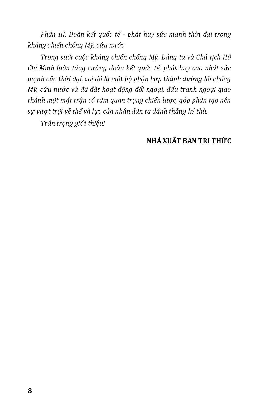 Ngoại Giao Hồ Chí Minh Trong Kháng Chiến Chống Mỹ