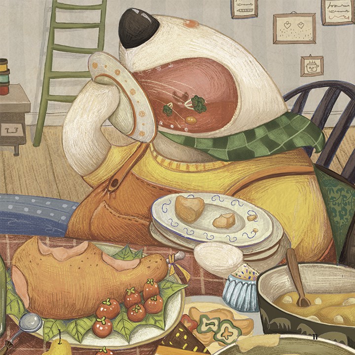 ngôi nhà nhỏ ấm áp - gấu tí và gấu tèo