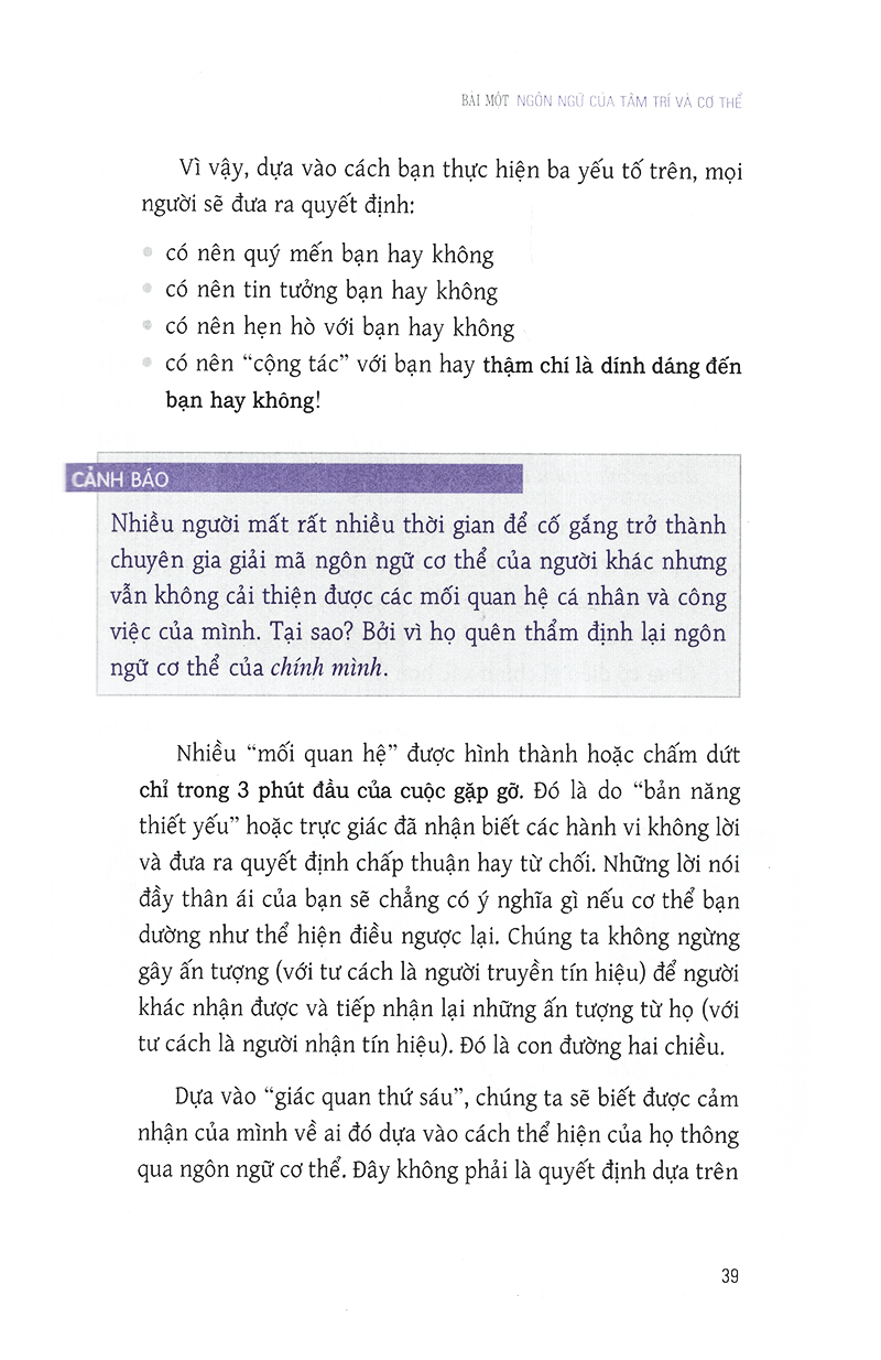 ngôn ngữ cơ thể - 7 bài học đơn giản để làm chủ ngôn ngữ không lời (tái bản)