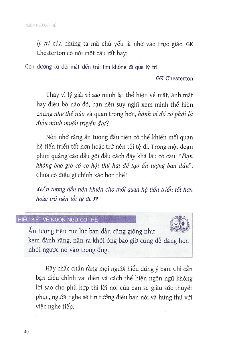 ngôn ngữ cơ thể - 7 bài học đơn giản để làm chủ ngôn ngữ không lời (tái bản)