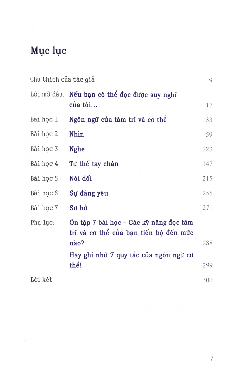 ngôn ngữ cơ thể - 7 bài học đơn giản để làm chủ ngôn ngữ không lời (tái bản)