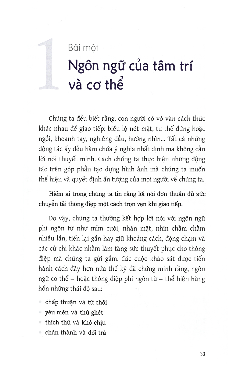 ngôn ngữ cơ thể - 7 bài học đơn giản để làm chủ ngôn ngữ không lời (tái bản)