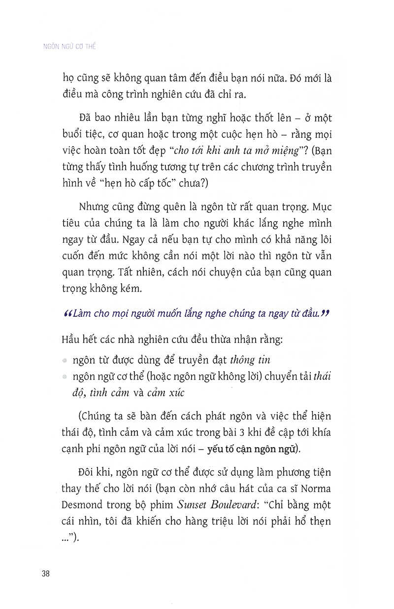 ngôn ngữ cơ thể - 7 bài học đơn giản để làm chủ ngôn ngữ không lời (tái bản)