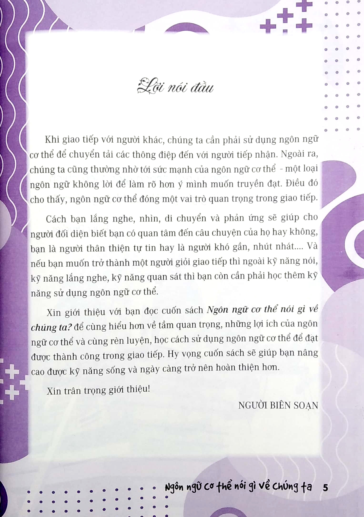 ngôn ngữ cơ thể nói gì về chúng ta? (kỹ năng sử dụng ngôn ngữ cơ thể trong giao tiếp) (dùng cho lứa tuổi học sinh phổ thông)