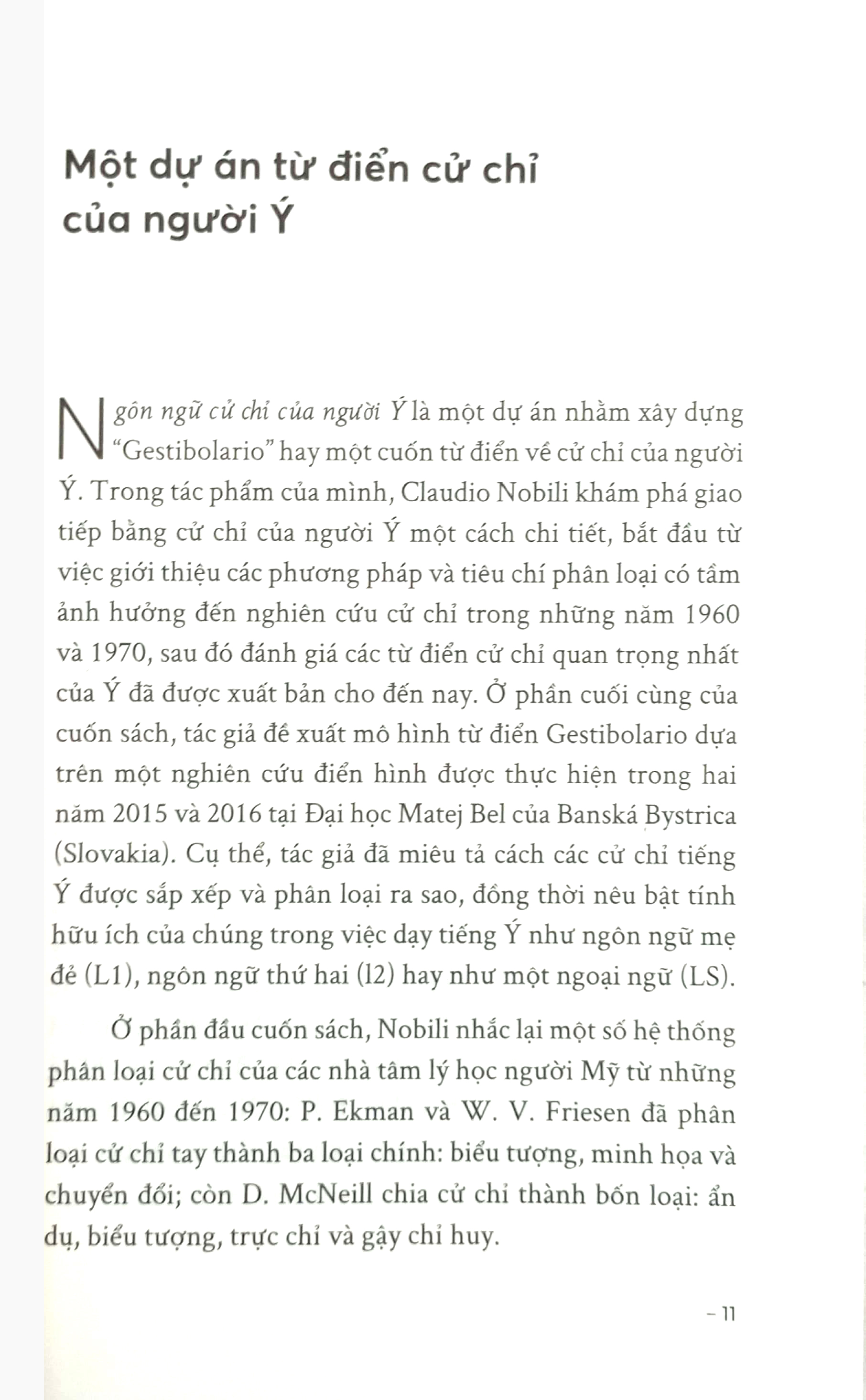 ngôn ngữ cử chỉ của người ý