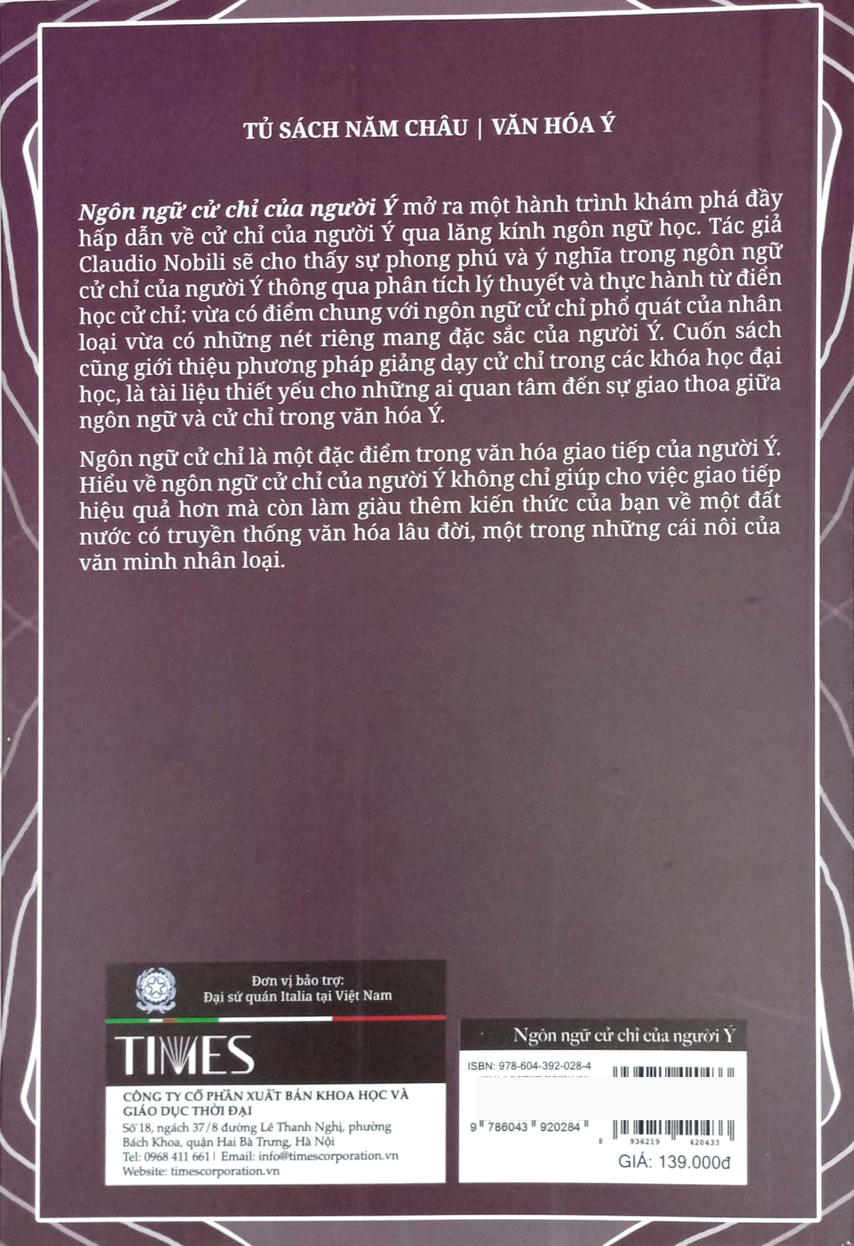 ngôn ngữ cử chỉ của người ý