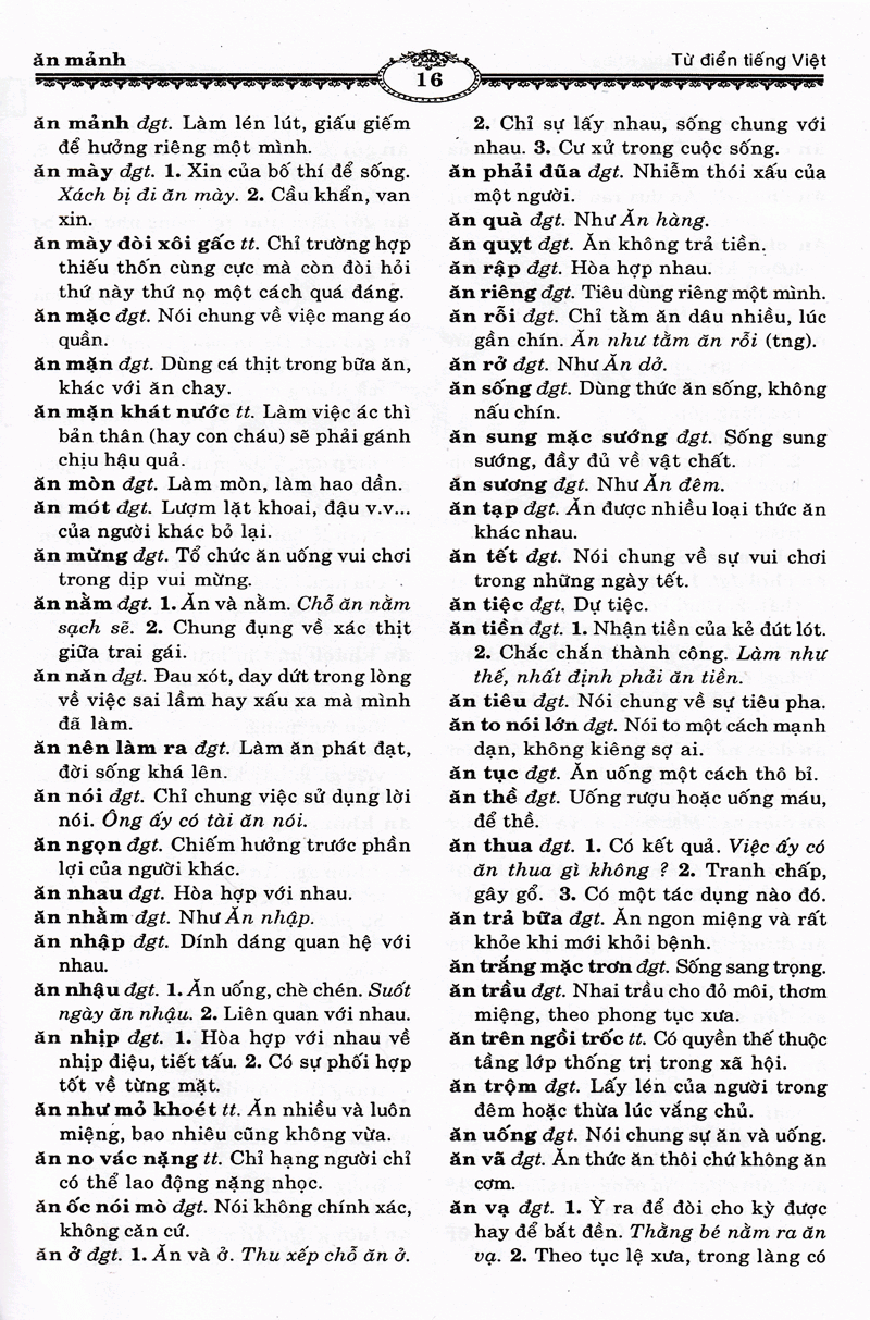 Ngon Ngu Viet Nam - Tu Dien Tieng Viet