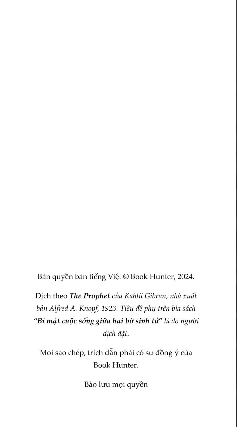 ngôn sứ - bí mật cuộc sống giữa hai bờ sinh tử