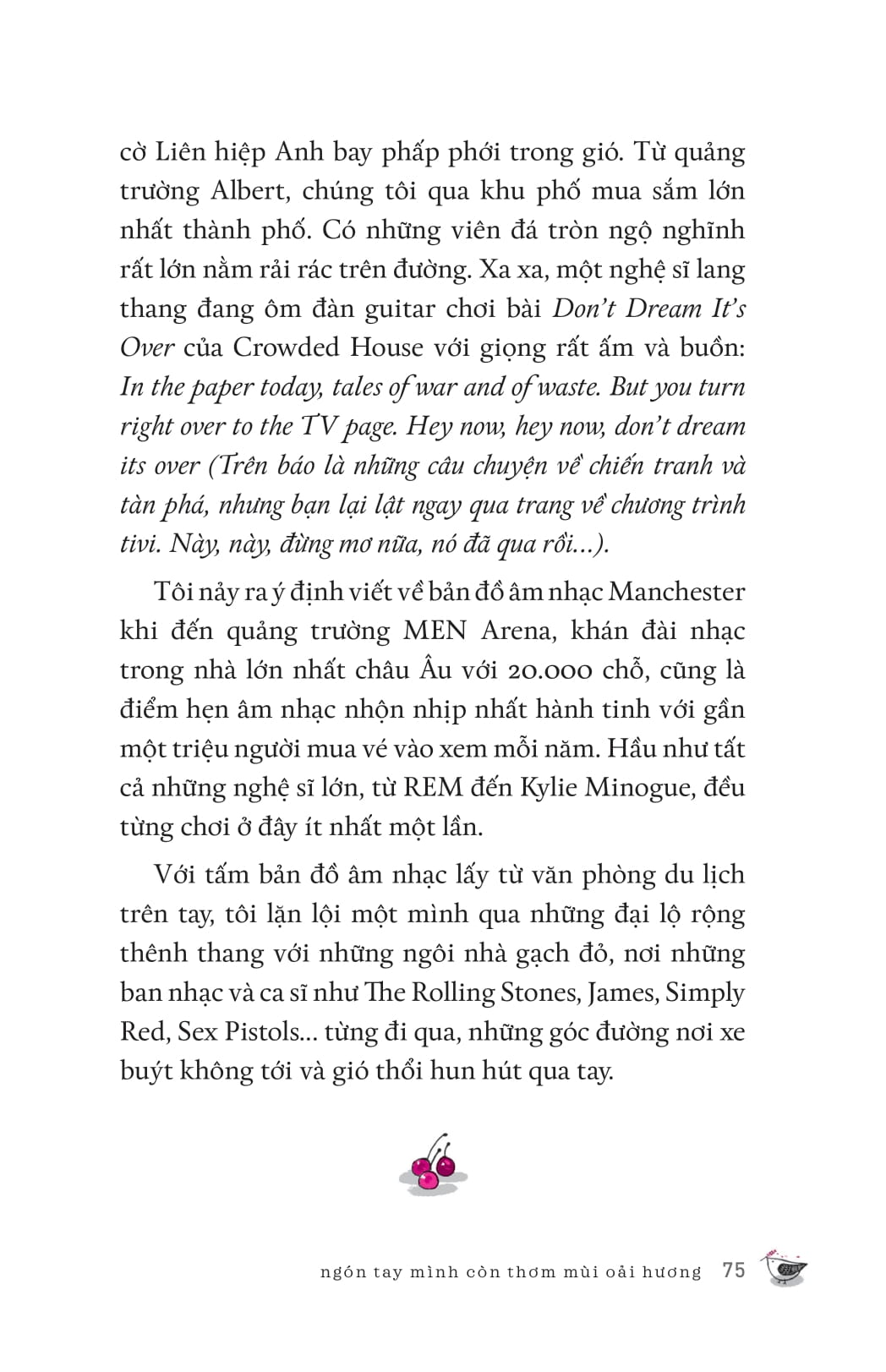 ngón tay mình còn thơm mùi oải hương