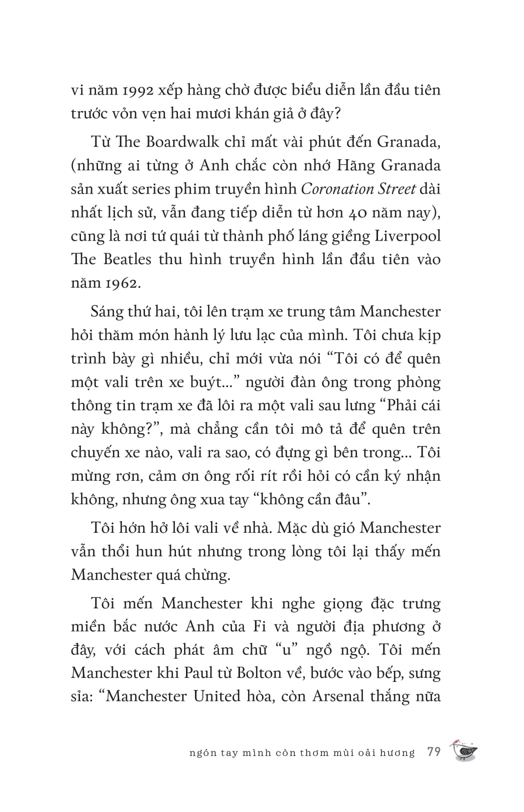 ngón tay mình còn thơm mùi oải hương