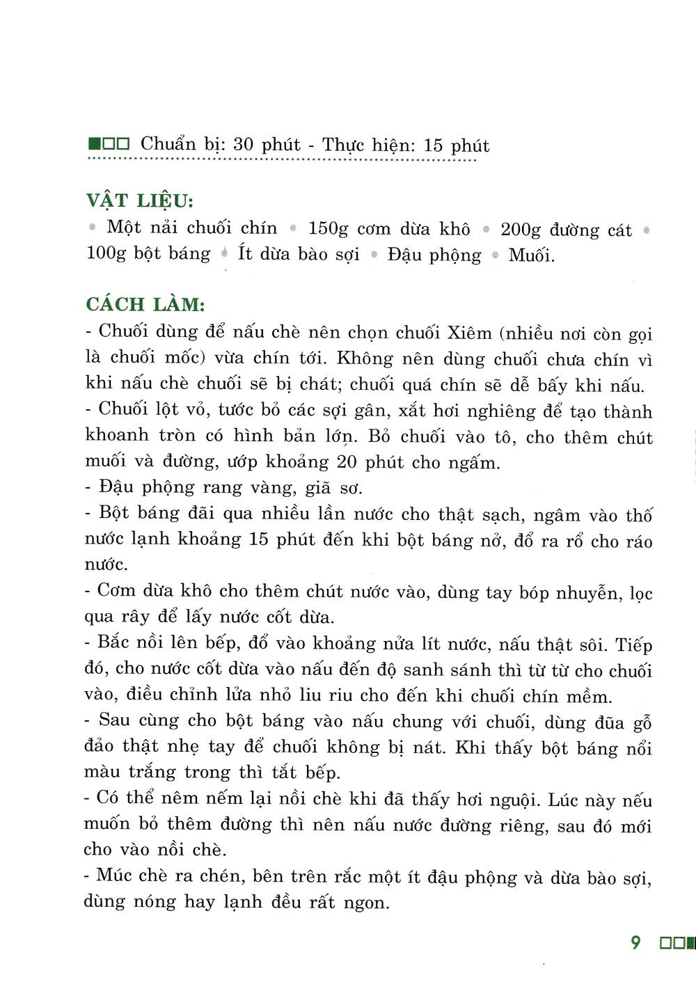 ngọt ngào chè nam bộ