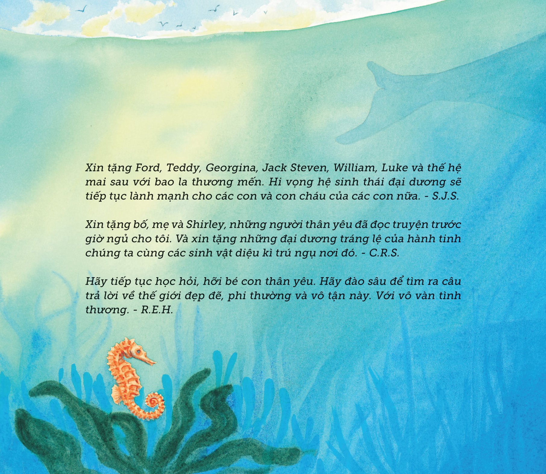 ngủ ấm ngủ êm - đêm nay sinh vật biển ngủ nơi nào?