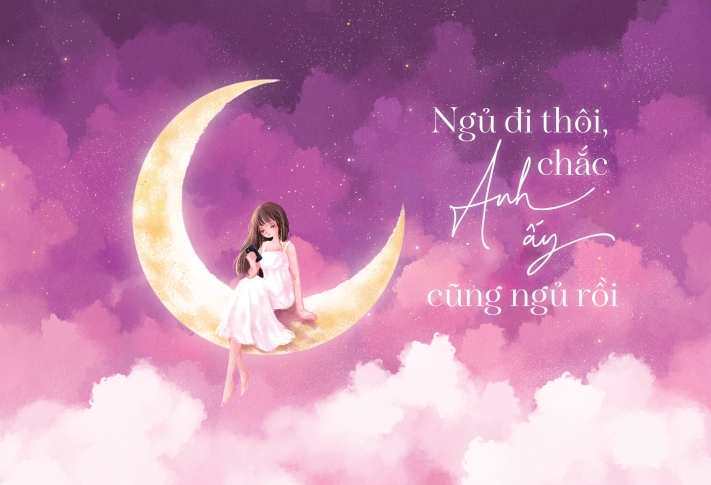 ngủ đi thôi chắc anh ấy cũng ngủ rồi - tặng kèm postcard + card 2 mặt + bookmark