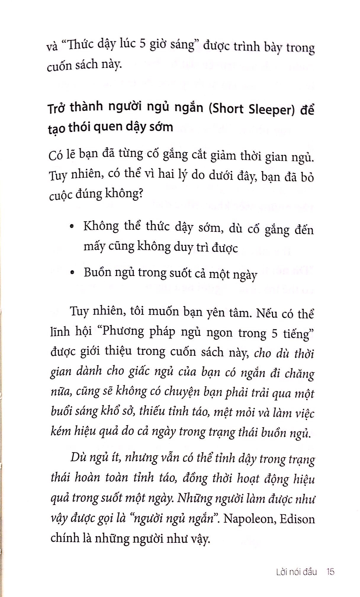ngủ ít vẫn khỏe - 5 tiếng là đủ sao phải là 8? (tái bản)