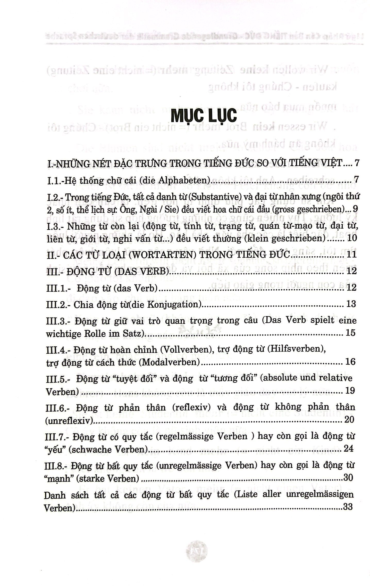 ngữ pháp căn bản tiếng đức