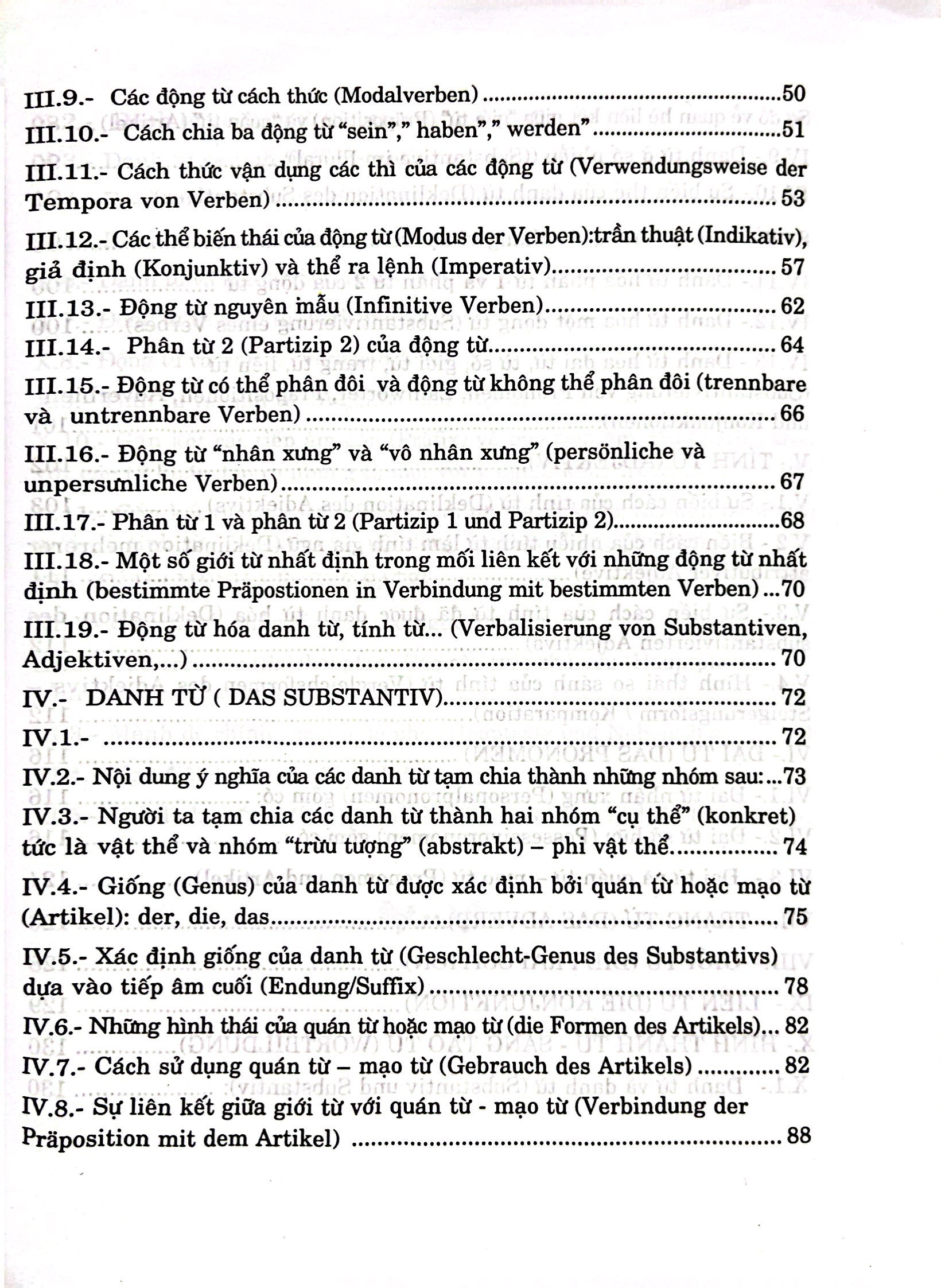 ngữ pháp căn bản tiếng đức