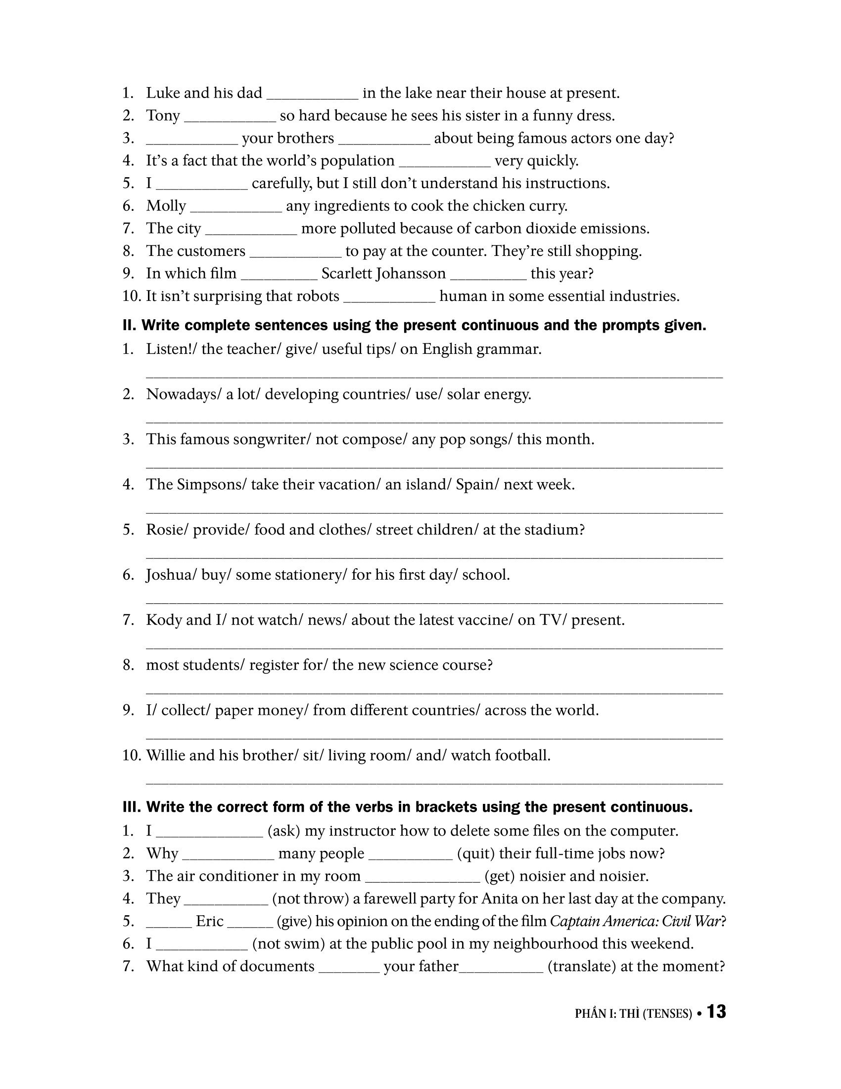 ngữ pháp tiếng anh 7 (theo chương trình khung của bộ giáo dục và đào tạo)