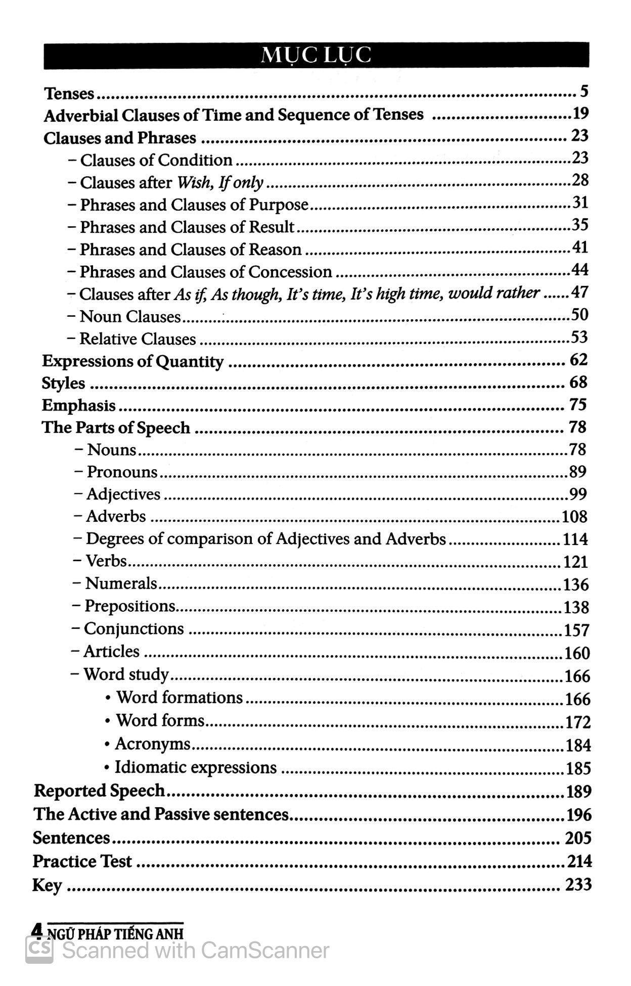 ngữ pháp tiếng anh dành cho học sinh - vở bài tập & đáp án (tái bản)