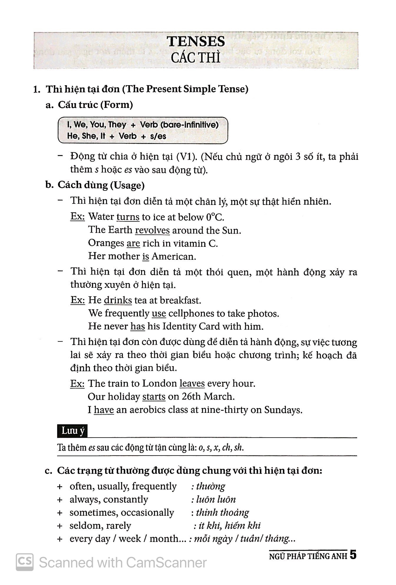 ngữ pháp tiếng anh dành cho học sinh - vở bài tập & đáp án (tái bản)
