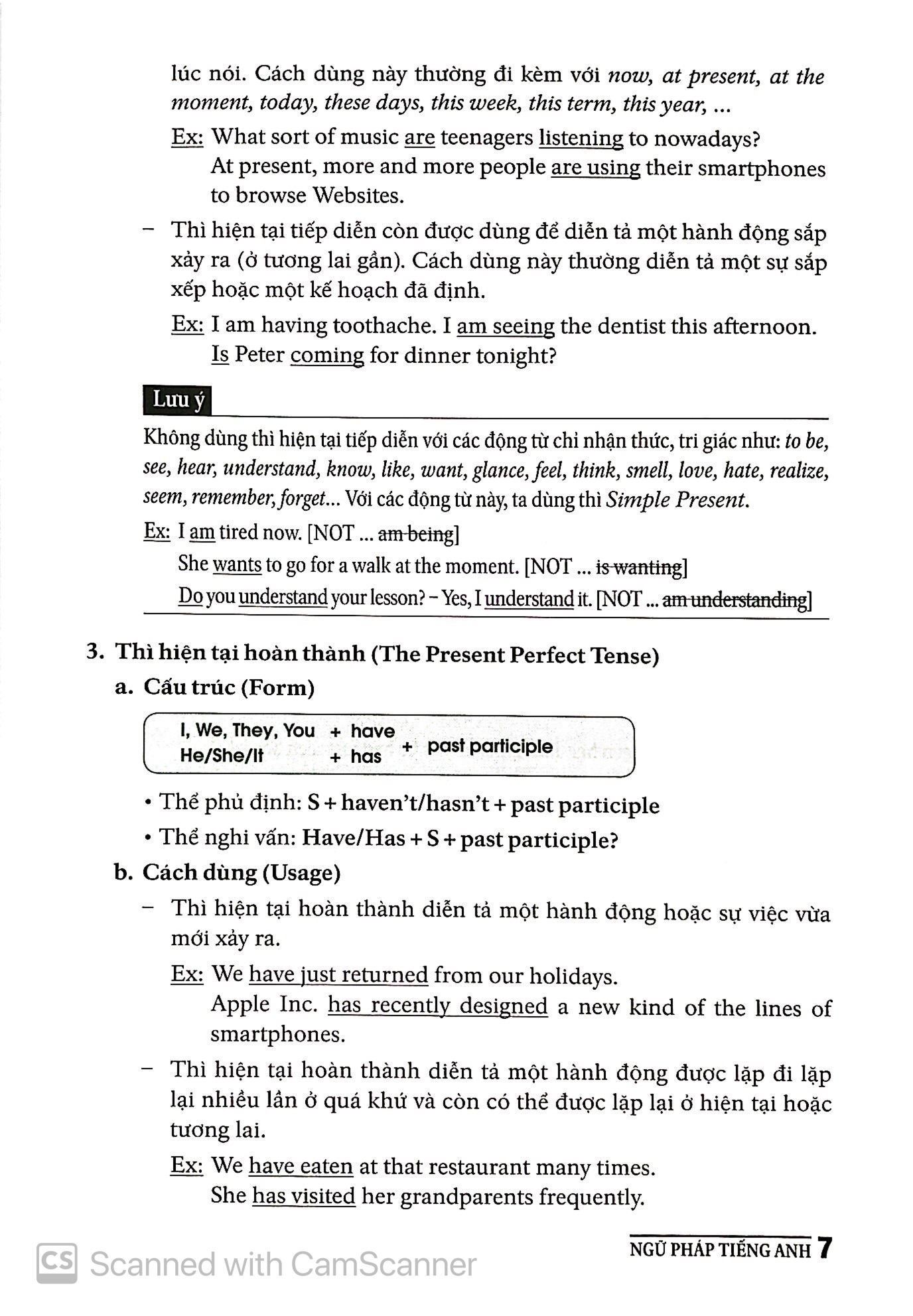 ngữ pháp tiếng anh dành cho học sinh - vở bài tập & đáp án (tái bản)