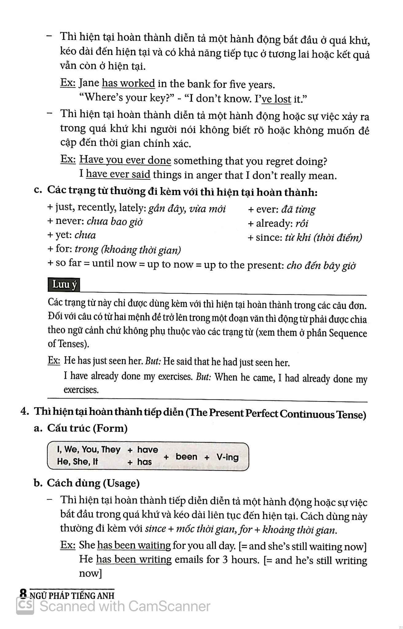 ngữ pháp tiếng anh dành cho học sinh - vở bài tập & đáp án (tái bản)