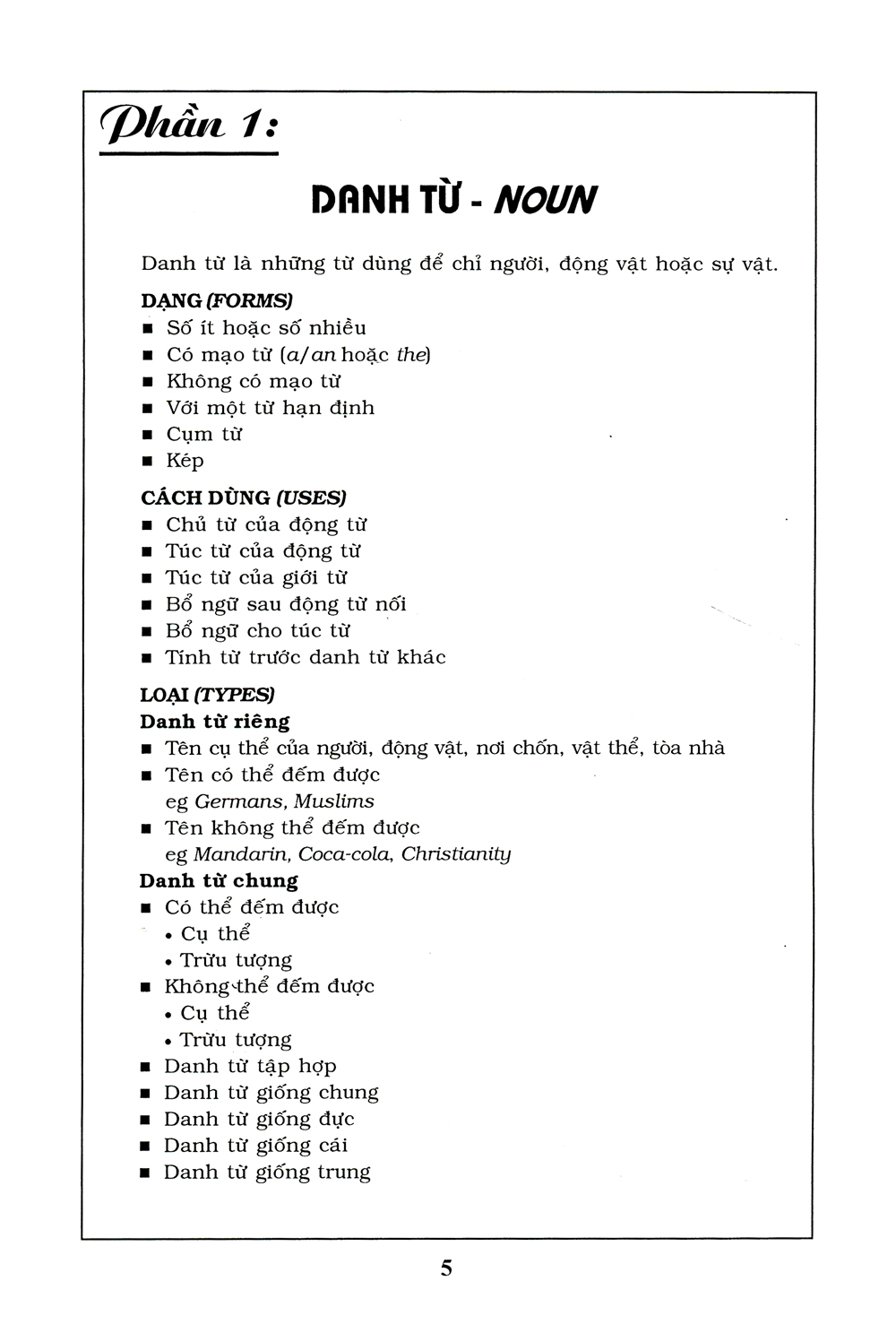 ngữ pháp tiếng anh hiện đại