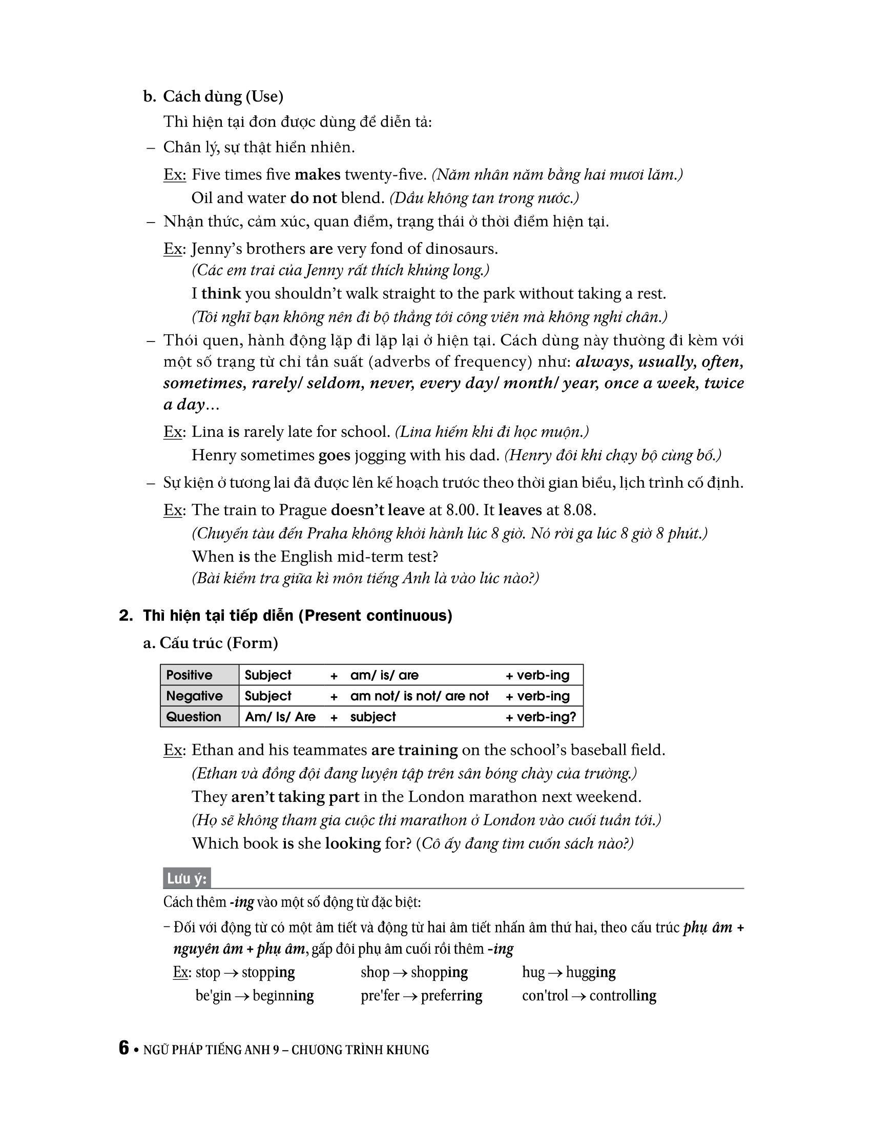 ngữ pháp tiếng anh lớp 9 - theo chương trình khung của bộ gd&đt