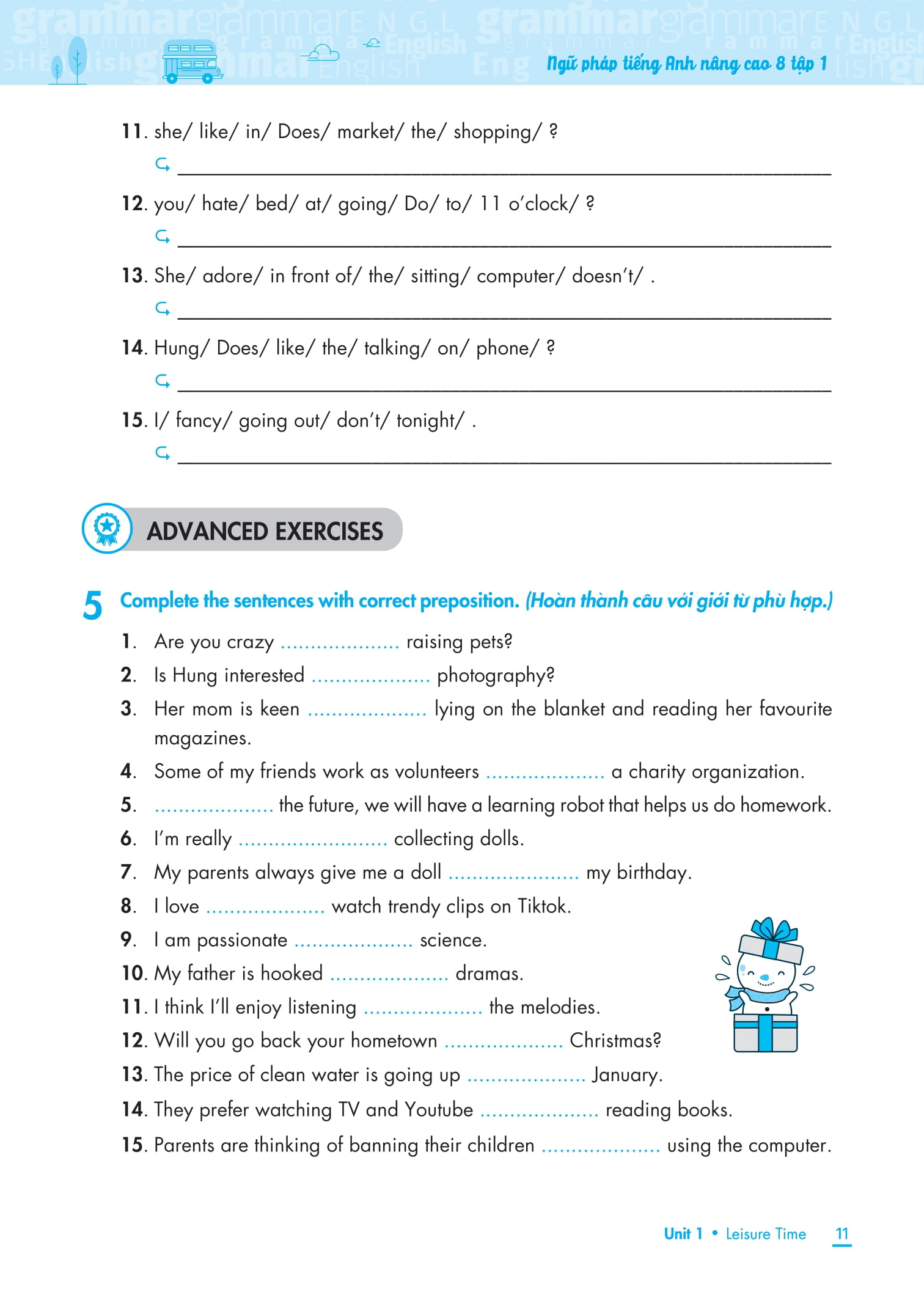 ngữ pháp tiếng anh nâng cao 8 - tập 1 (theo chương trình giáo dục global success)