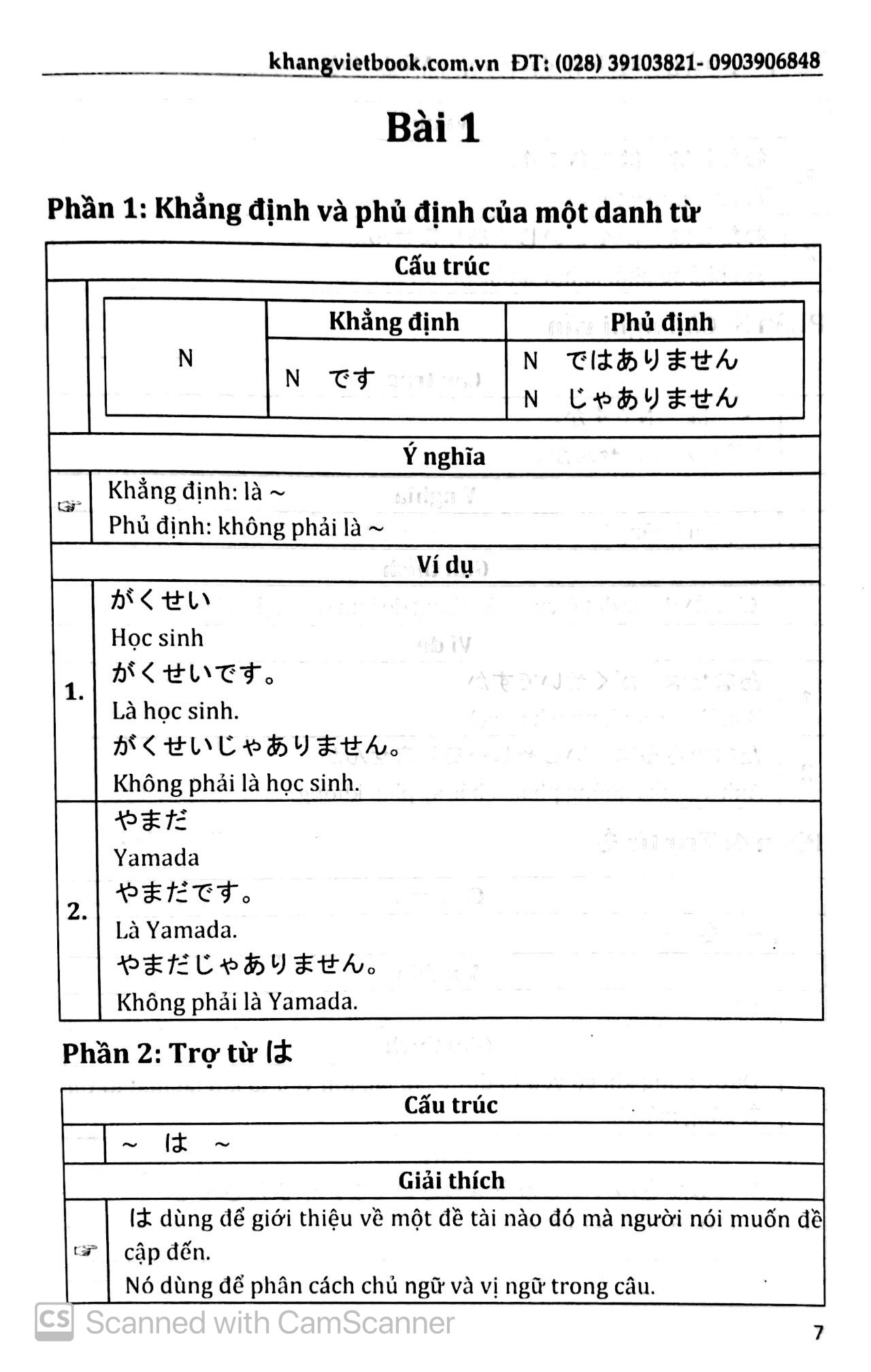 ngữ pháp tiếng nhật hiện đại sơ cấp