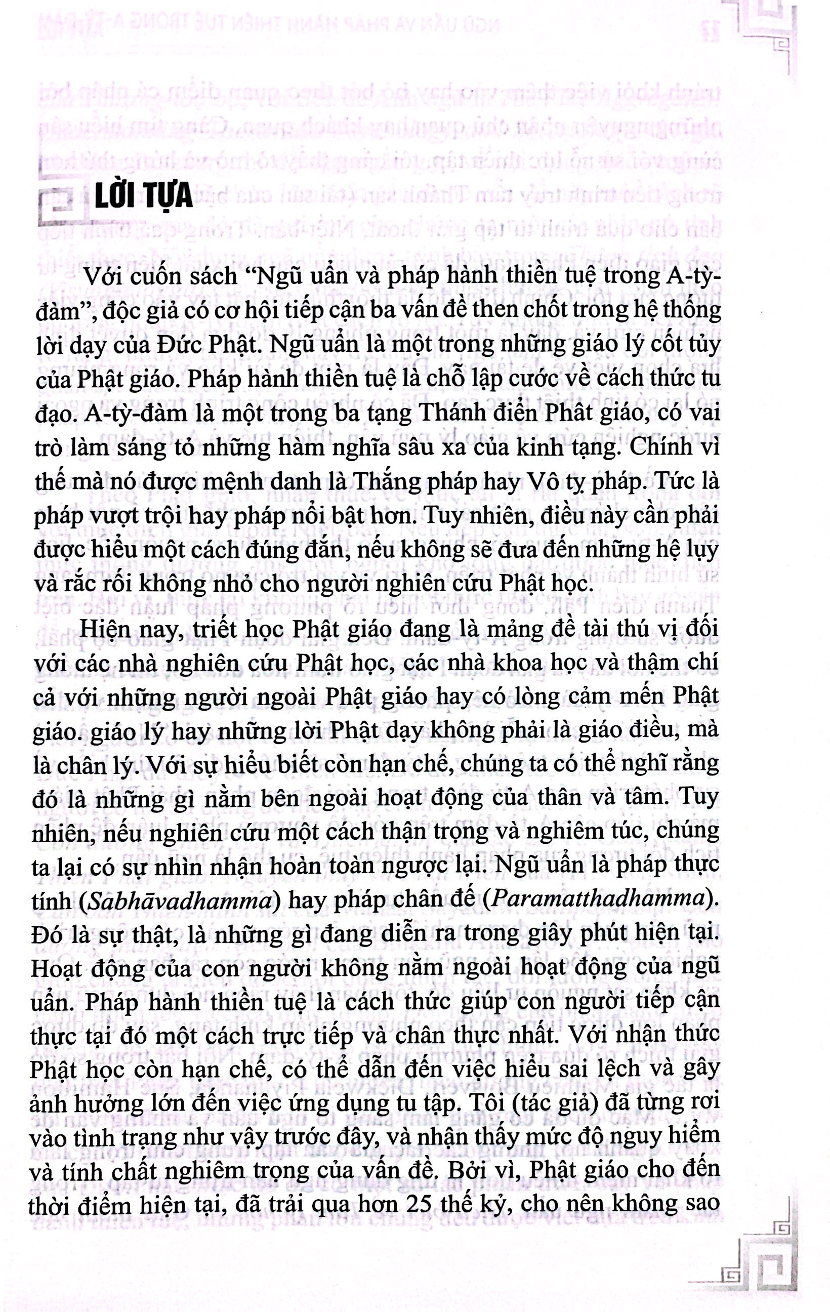 ngũ uẩn và pháp hành thiền tuệ trong a-tỳ-đàm