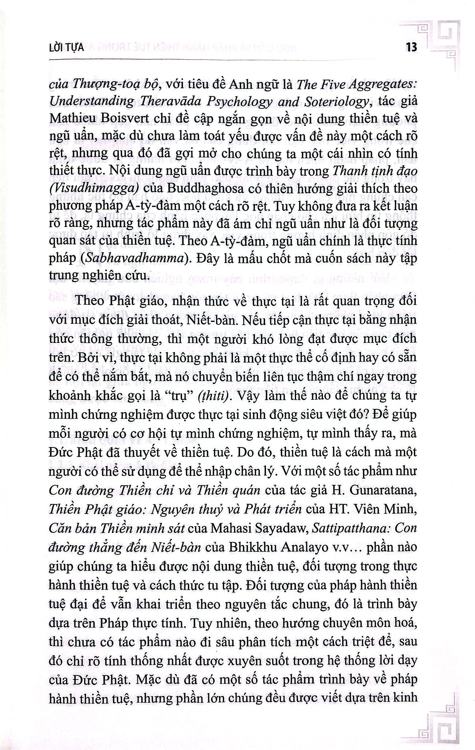 ngũ uẩn và pháp hành thiền tuệ trong a-tỳ-đàm