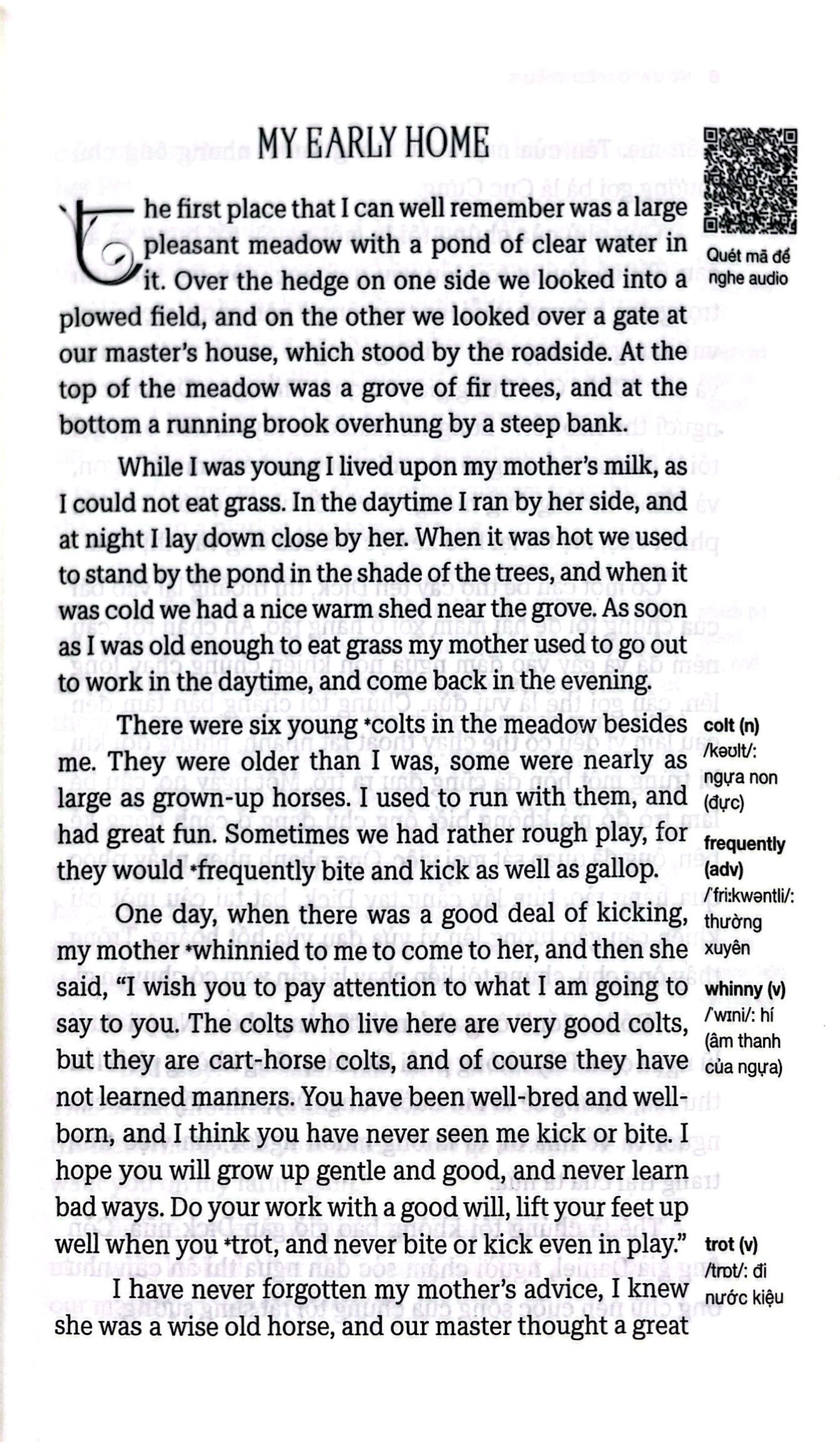 ngựa ô yêu dấu - black beauty - song ngữ việt-anh