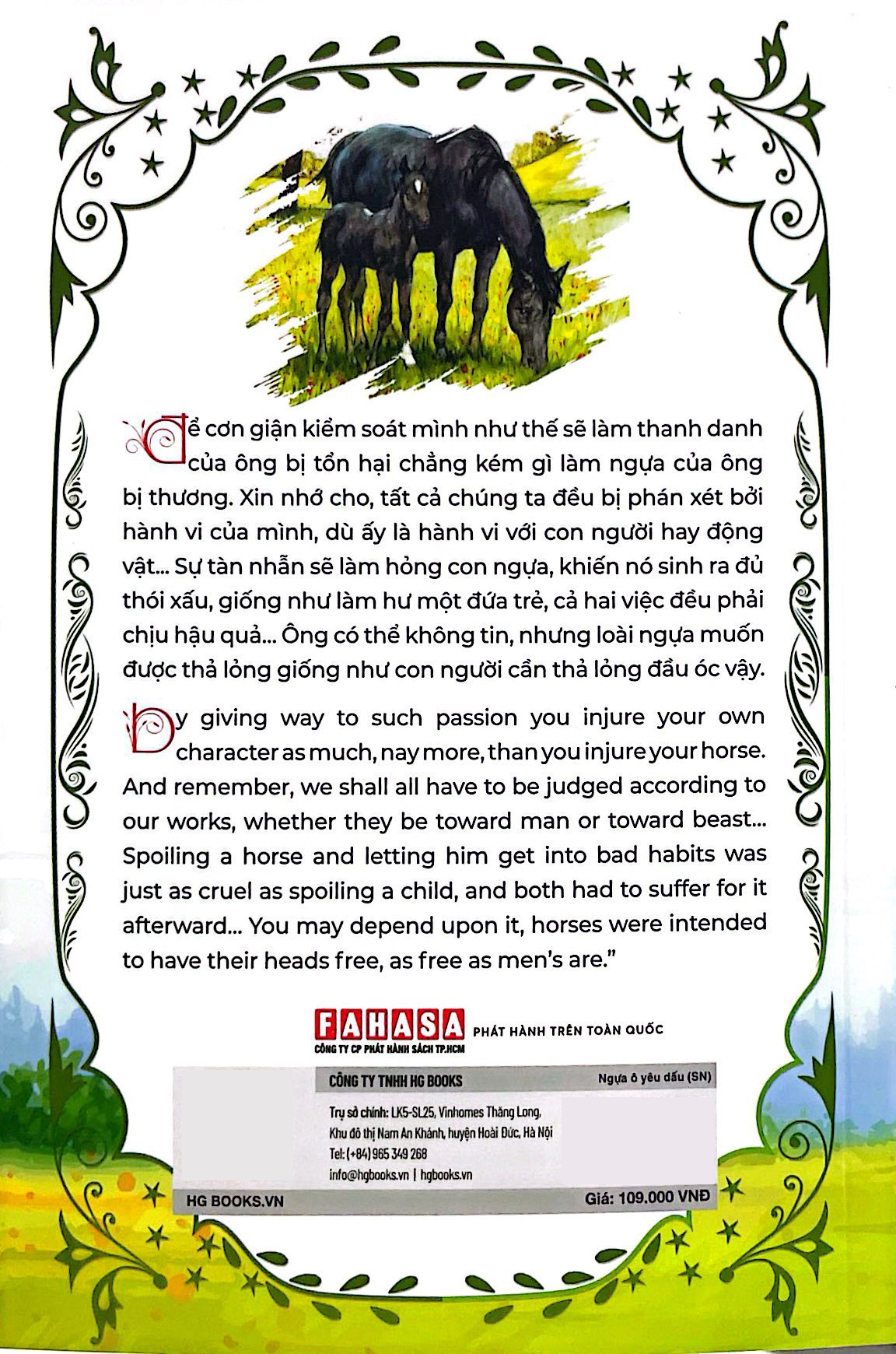 ngựa ô yêu dấu - black beauty - song ngữ việt-anh