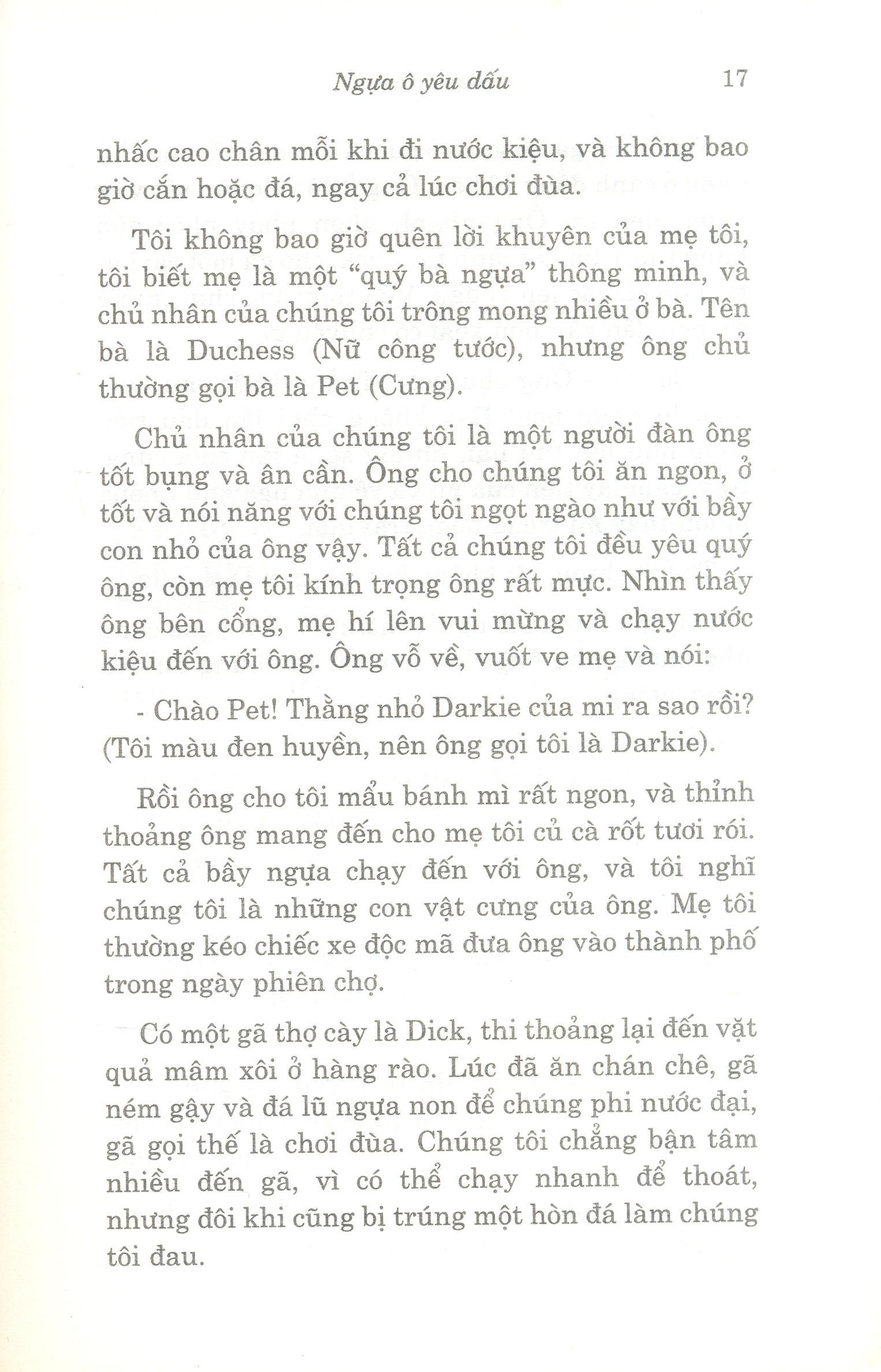 ngựa ô yêu dấu (tái bản 2020)