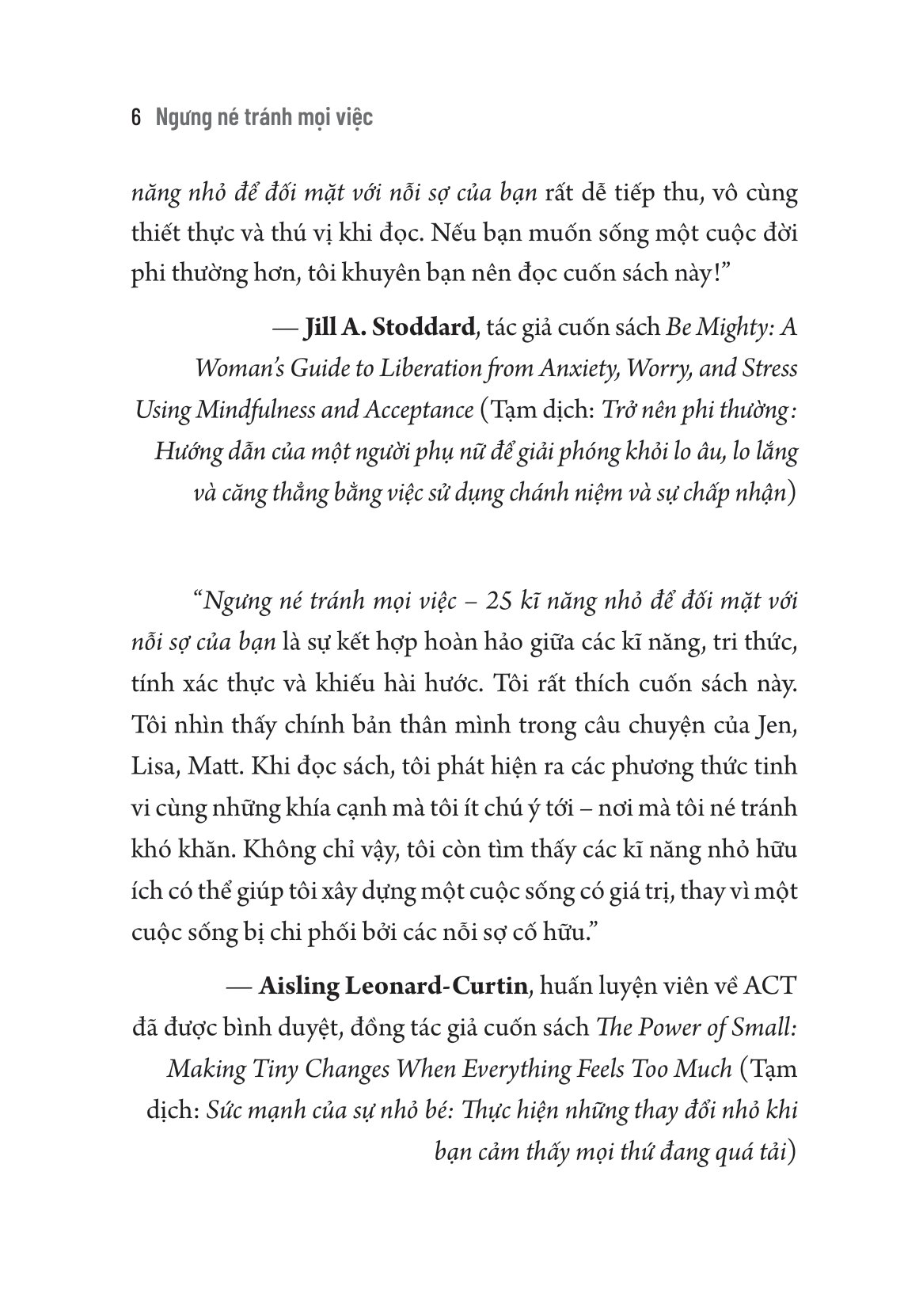 ngưng né tránh mọi việc - 25 kĩ năng nhỏ để đối mặt với nỗi sợ của bạn