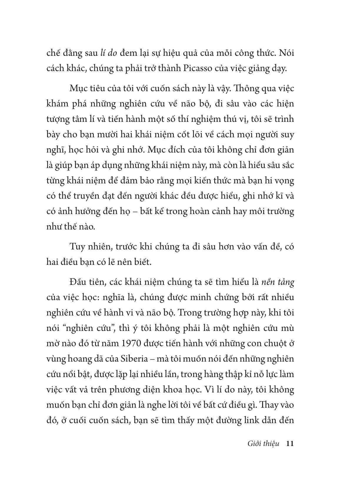 ngừng nói bắt đầu tạo ảnh hưởng