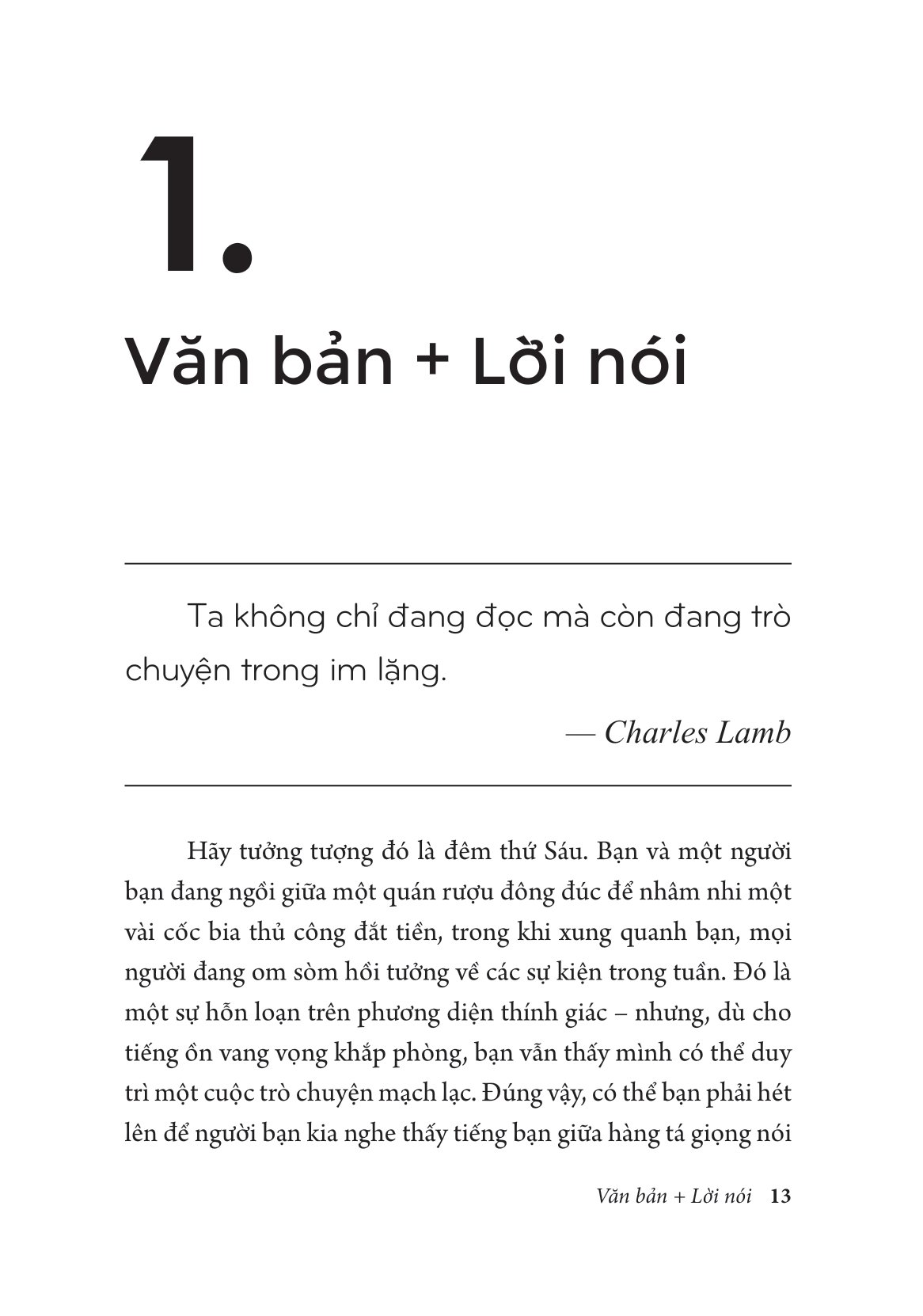ngừng nói bắt đầu tạo ảnh hưởng