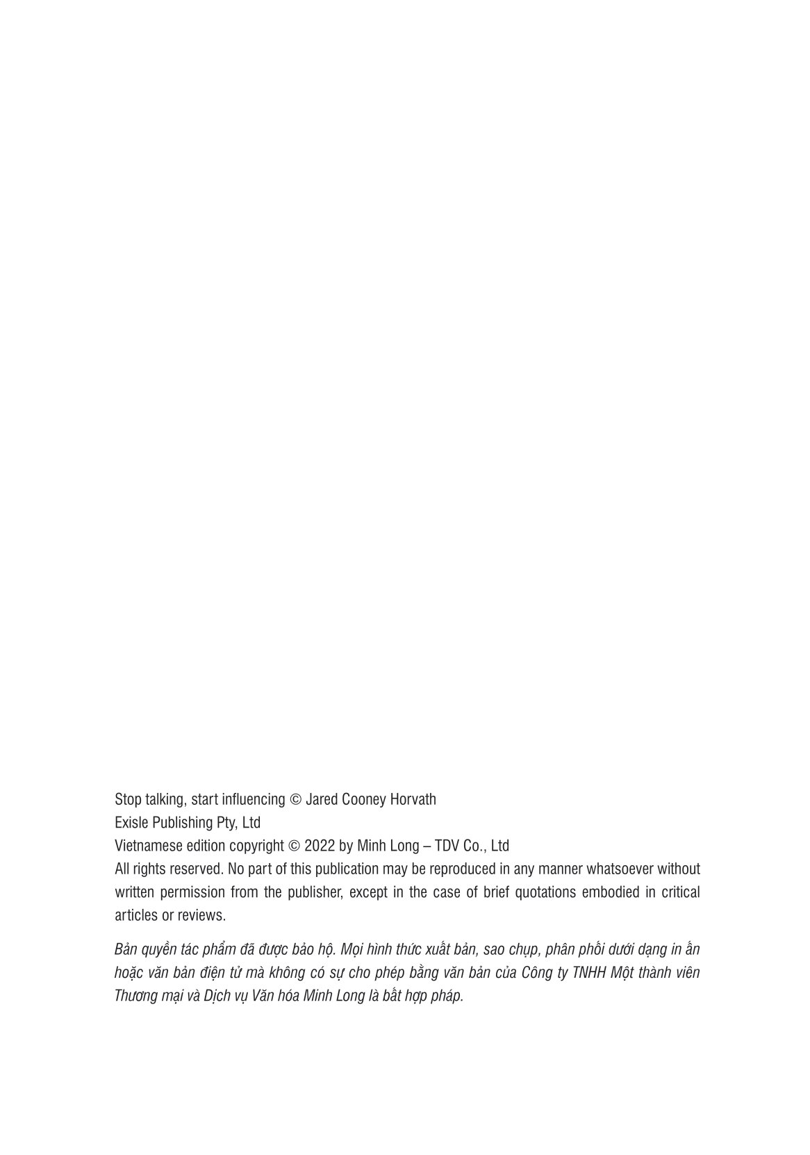 ngừng nói bắt đầu tạo ảnh hưởng