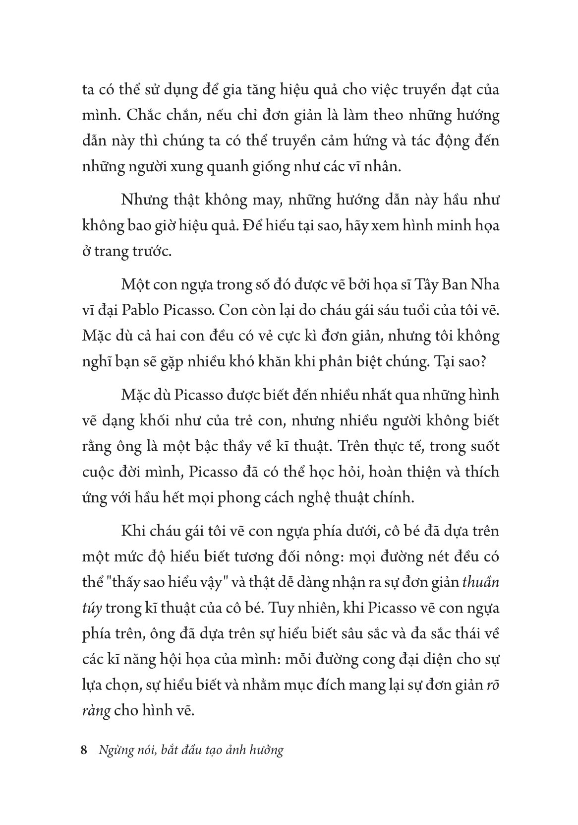 ngừng nói bắt đầu tạo ảnh hưởng