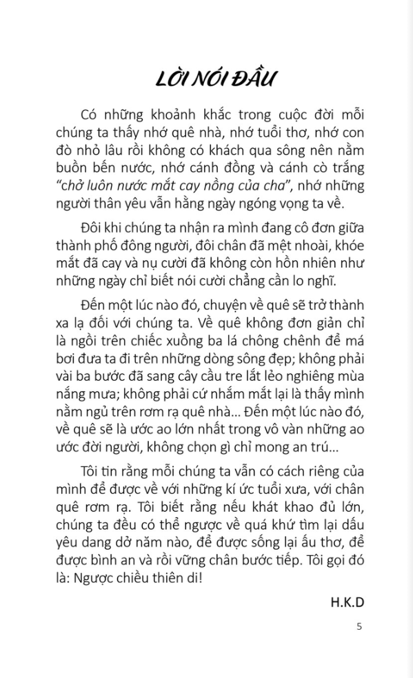 ngược chiều thiên di