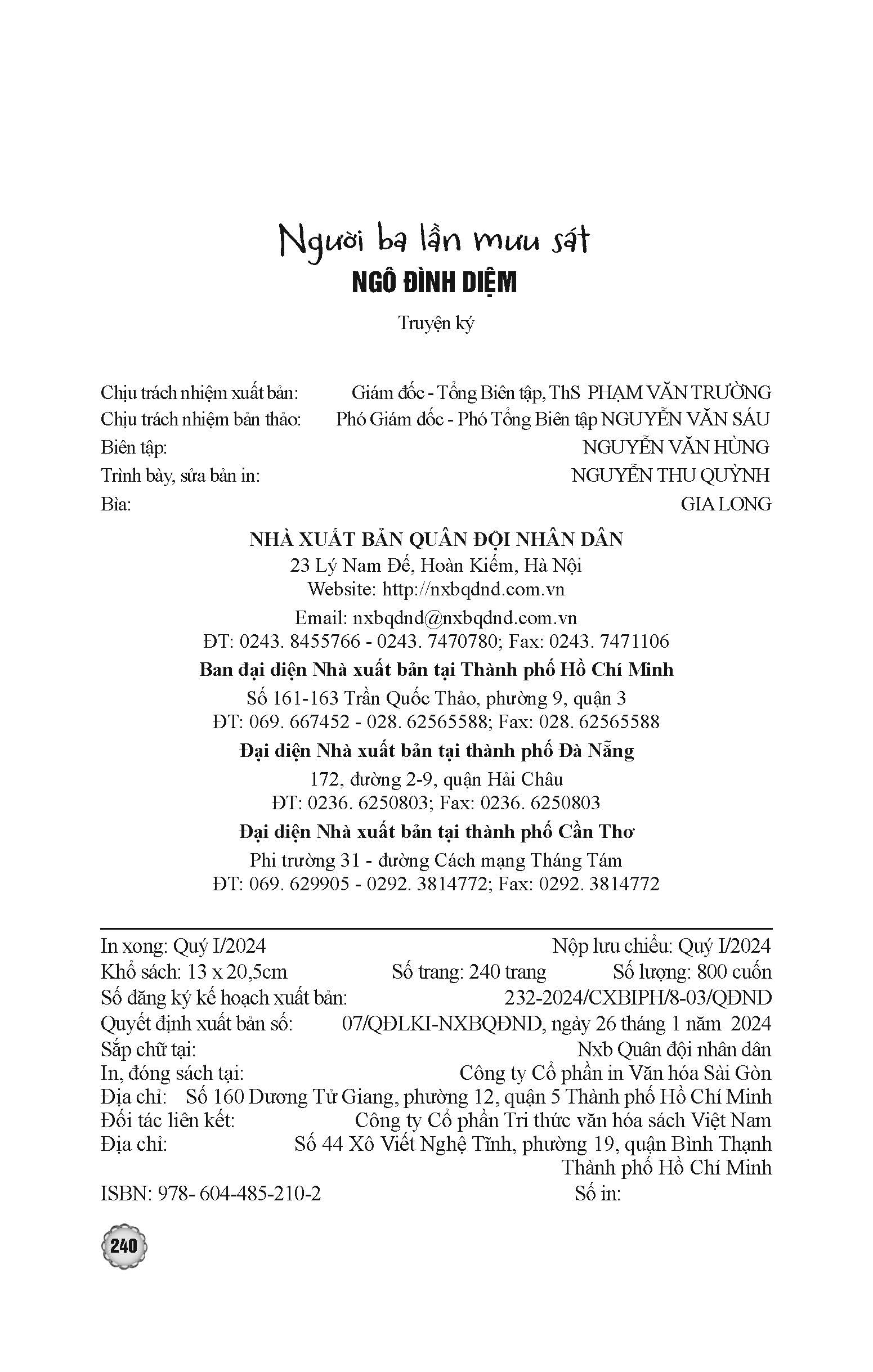Người Ba Lần Mưu Sát Ngô Đình Diệm
