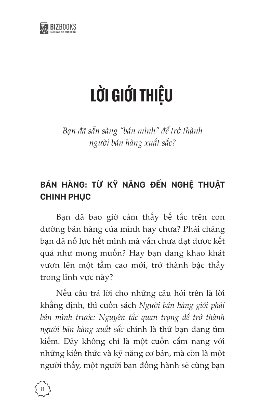 người bán hàng giỏi phải bán mình trước - nguyên tắc quan trọng để trở thành người bán hàng xuất sắc